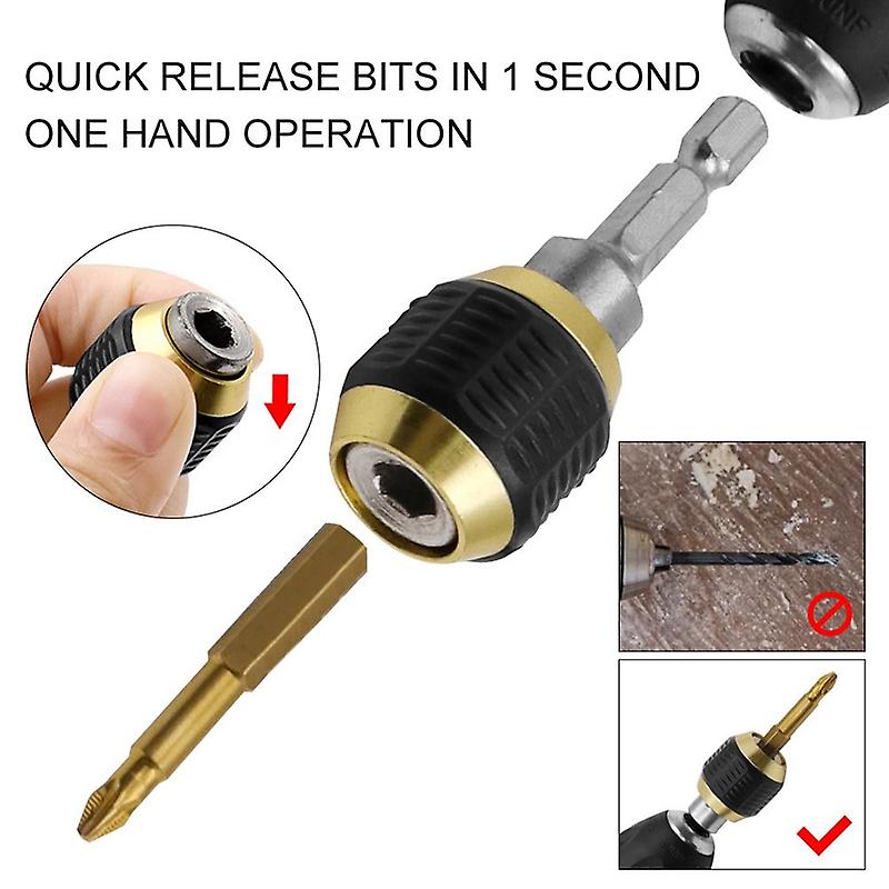 Quick-release Hexagon Drill Bit Coupling Quick Connect Rod Drill Bit Extension W12679468