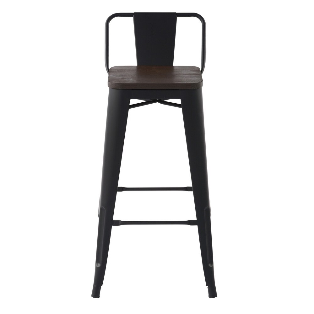 Homy Casa Stackable Metal Bar Stool Set of 2 or 4