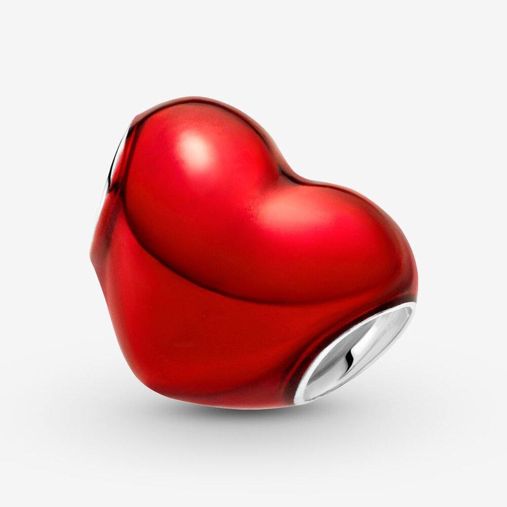 PANDORA  Metallic Red Heart Charm