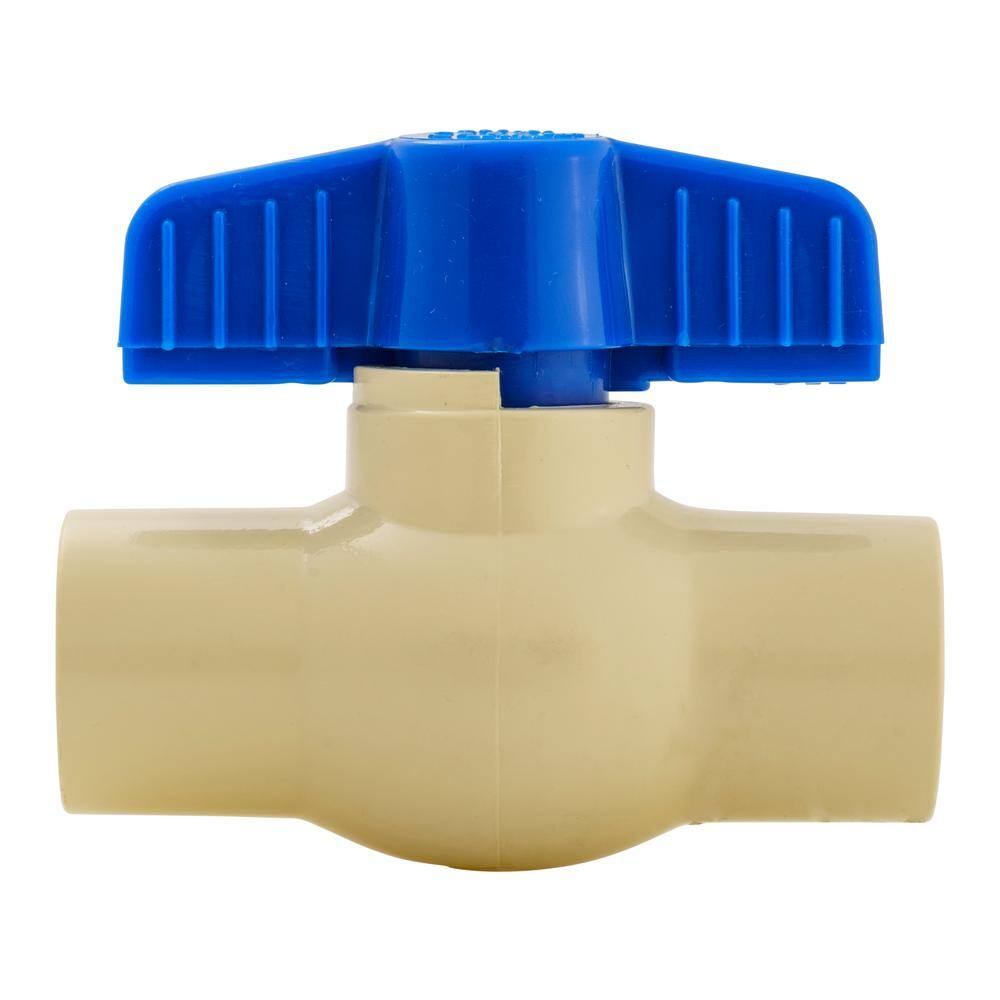 Everbilt 12 in. CPVC Solvent x Solvent Ball Valve 107-123EB