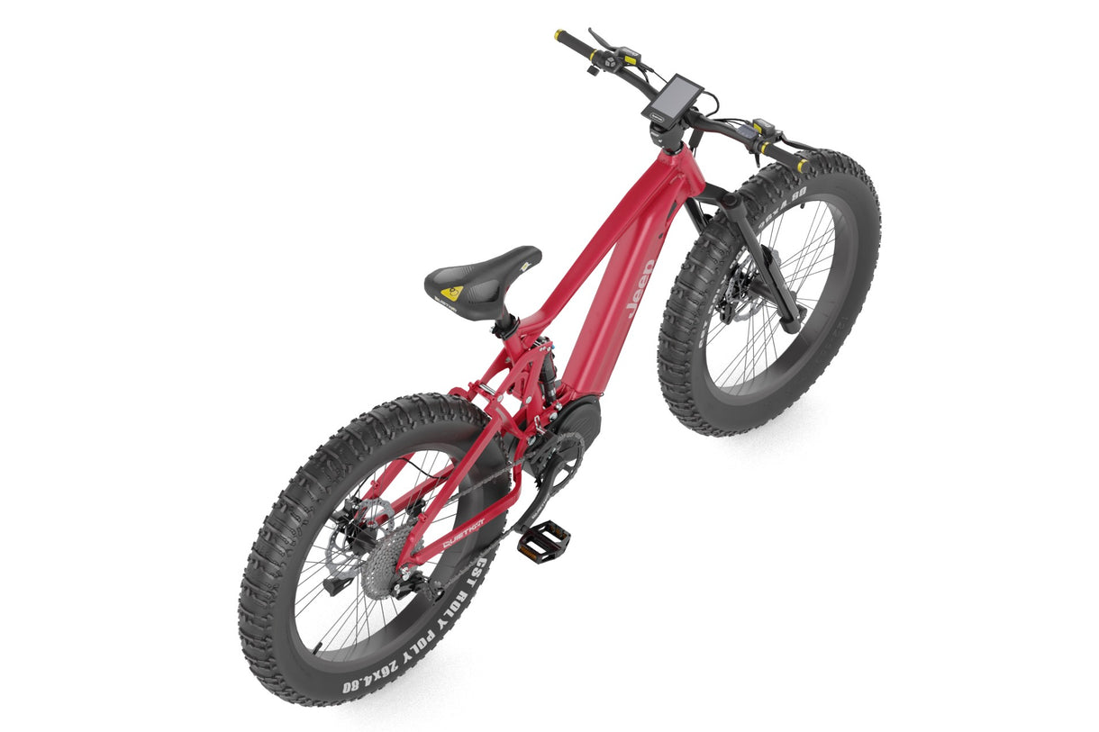 Quietkat Jeep Ebike Ultra Mid Drive Motor Full Suspension Fat Tire Electric Hunting Bike