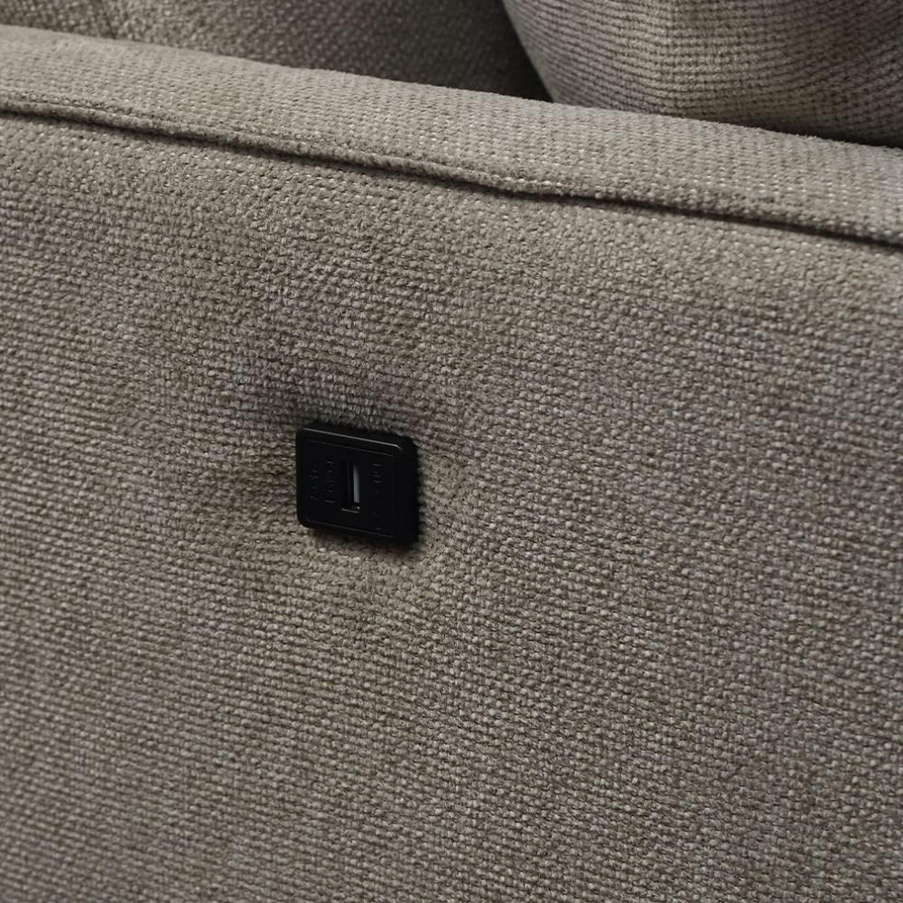 Unique Loveseat  Waterproof Upholstered Seat With USB Charging Ports   Contemporary   Loveseats   by Decor Love  Houzz