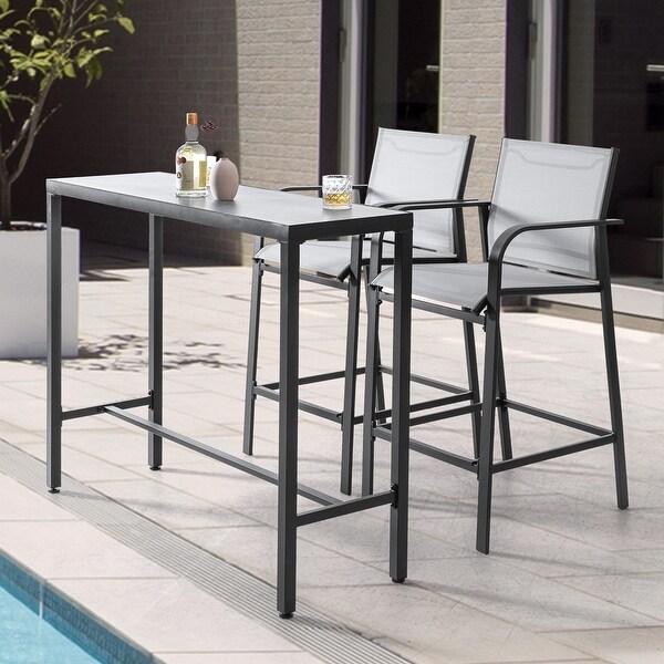 Nuu Garden Outdoor 3Piece Textilene Bar Set