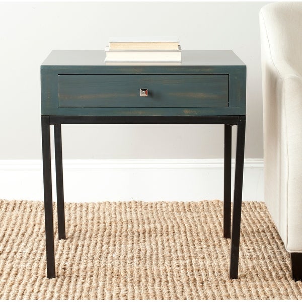 SAFAVIEH Adena Dark Teal End Table - 24