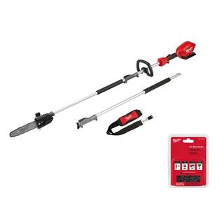 MW M18 FUEL 10 in. 18V Lithium-Ion Brushless Electric Cordless Pole Saw with Attachment Capability with 10 in. Saw Chain 2825-20PS-49-16-2723