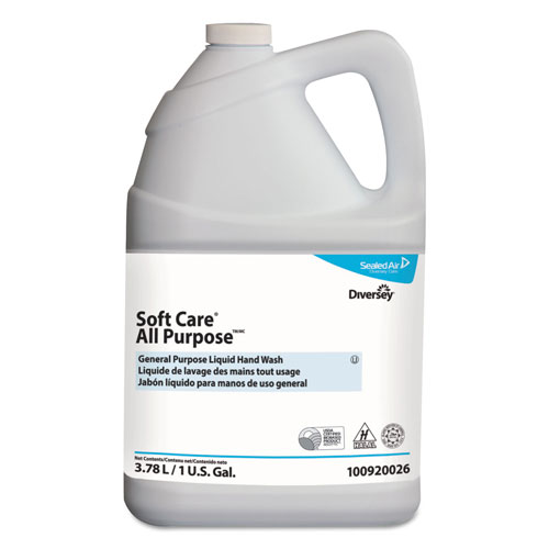 Diversey Soft Care All Purpose Liquid | Gentle Floral， 1 gal Bottle， 4