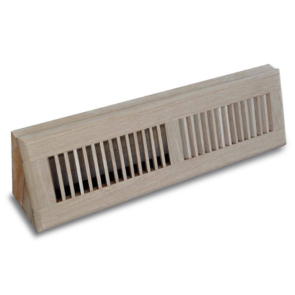 TRUaire 18 in. Wood Oak Baseboard Unfinished Diffuser H168OBU18