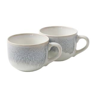 CRAVINGS 2-Piece 19.5 oz. Blue Stoneware Mug Set 985118581M