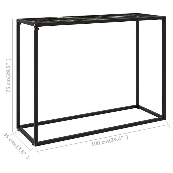 Console Table Black 39.4