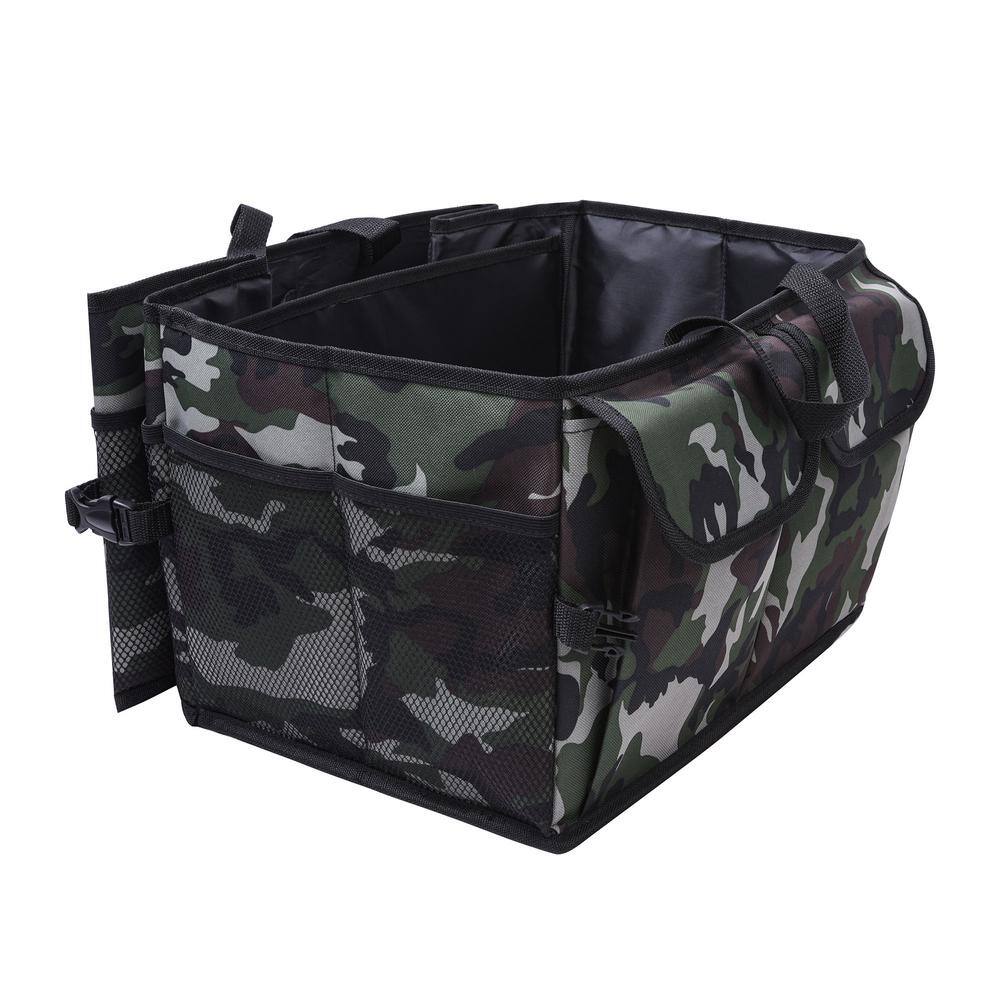 FH Group Polyester Expandable Camo Print Car Trunk Organizer DMFH1143CAMO