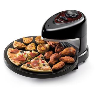 Presto Pizzazz Plus Rotating Pizza Black Oven 1235 Watts with Built-In Timer 03430