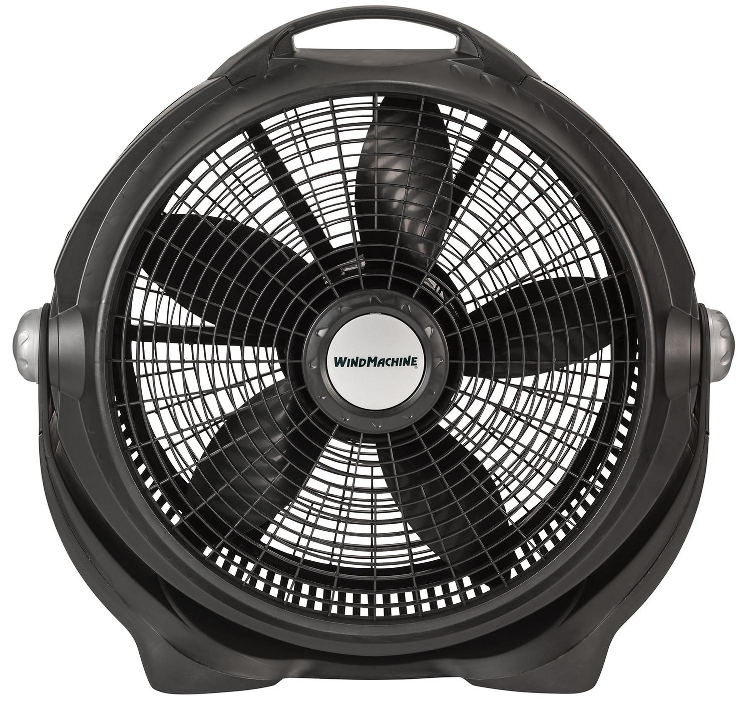 Lasko 20  Wind Machine Air Cirulator Floor Fan with 3 Speeds A20302 Black  Crowdfused