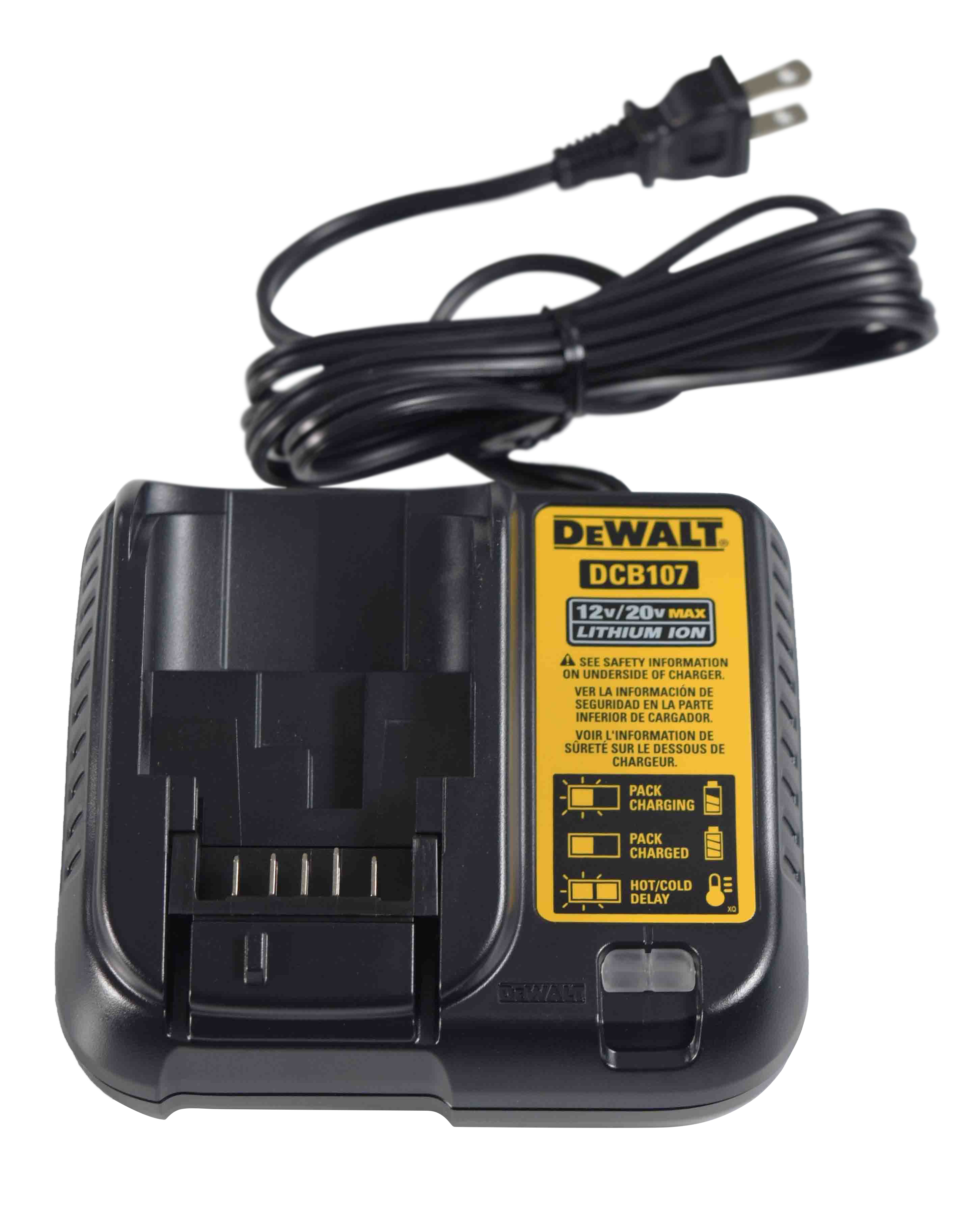 Dewalt Dcb107 Lithium Ion Battery Charger 12v / 20v - 6 Pack