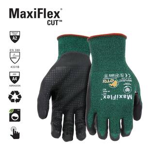 ATG MaxiFlex Cut Men's Medium Green ANSI 2 Abraision Resistant Nitrile-Coated Work Gloves 34-8443TMVPD30