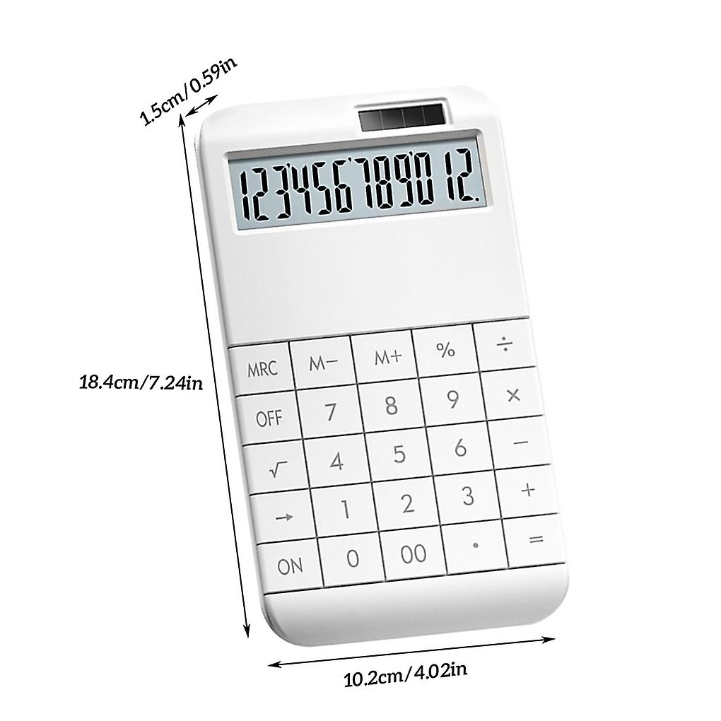 Smart Calculator 12 Digit Dual Power Solar Desktop Calculator With Lcd Display