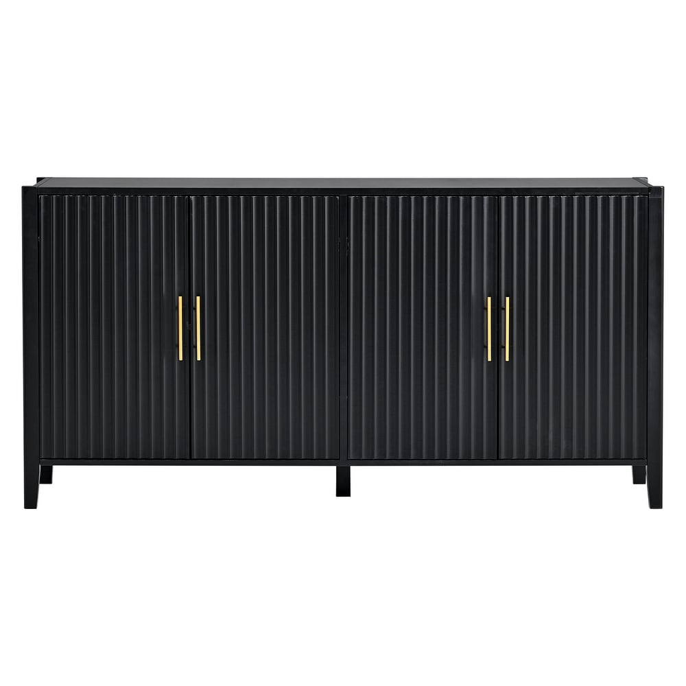 Accent Storage Cabinet Sideboard with Metal Handles