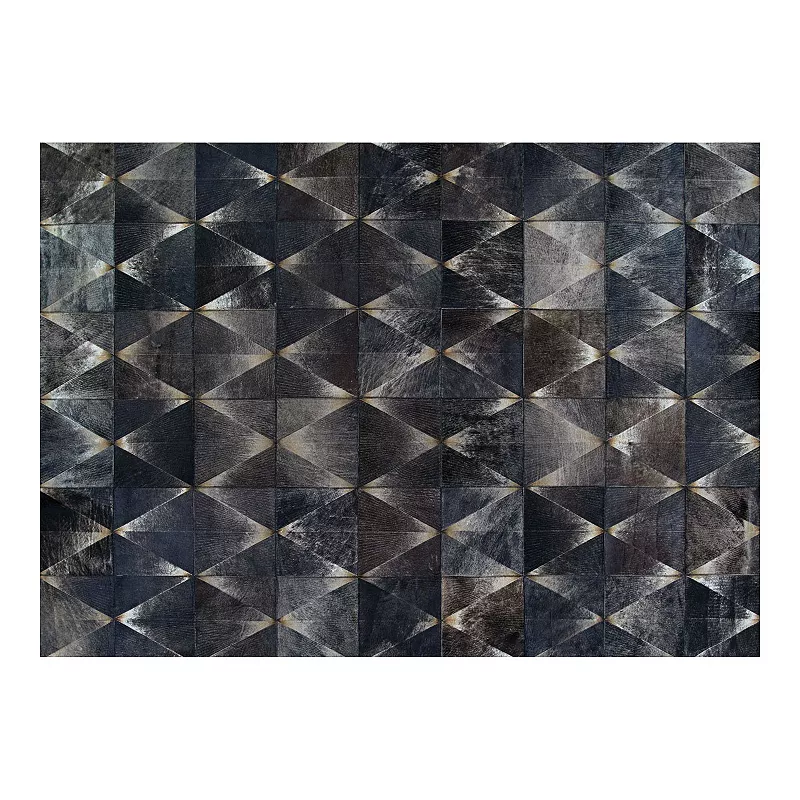 Couristan Chalet Diamondback Cowhide Leather Area Rug