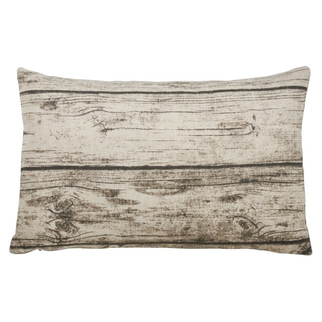 Saro Lifestyle Printed Wood Decorative Pillow Cover