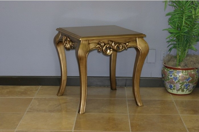 Traditional Wood Top End Table   Victorian   Side Tables And End Tables   by Moretti  x27s Design Collection  INC  Houzz