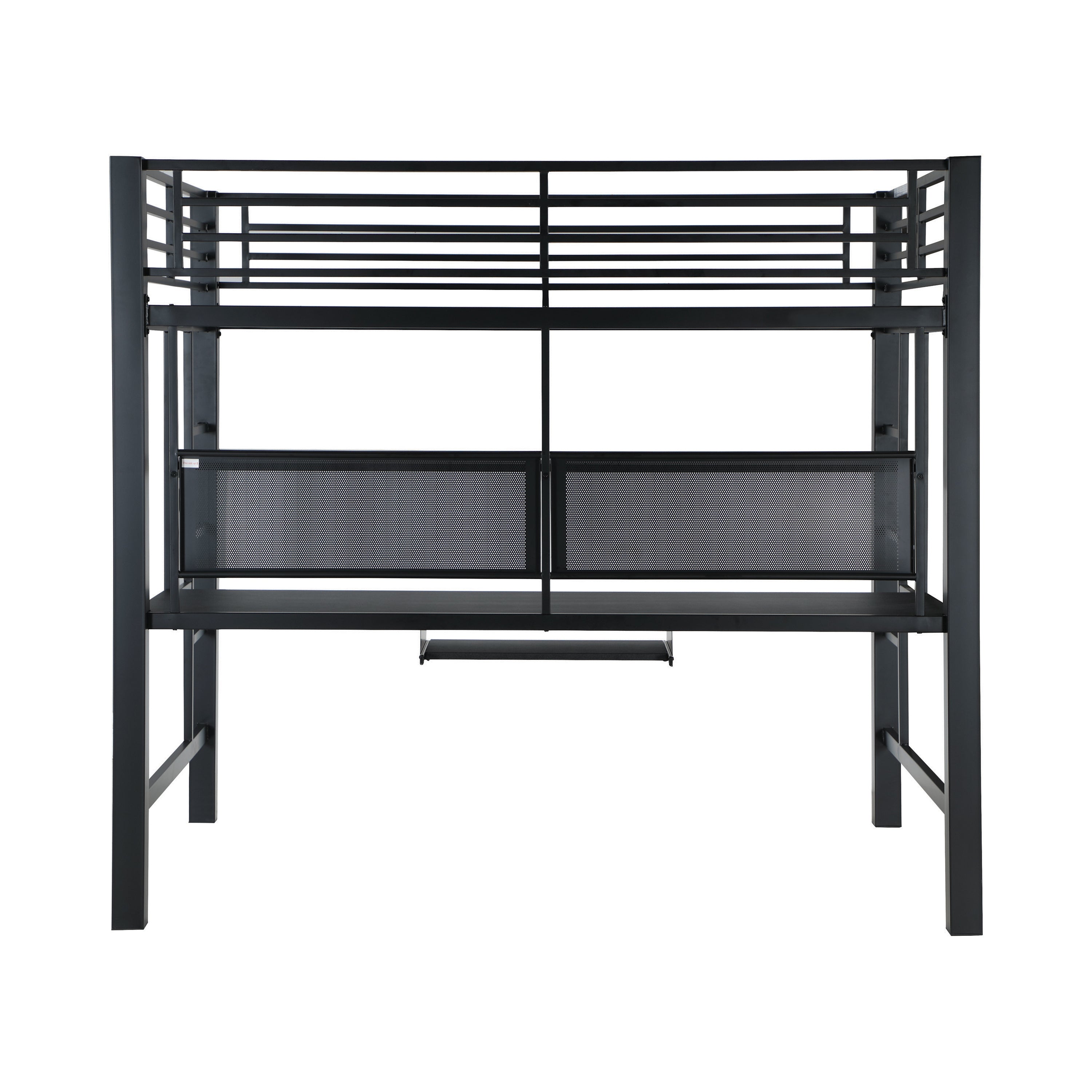 Avalon Full Workstation Loft Bed Black-460023