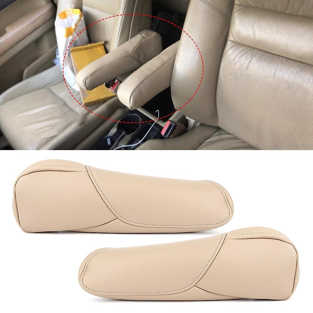 2pcs Seat Armrest Cover Driver/passenger Microfiber Leather Fit For Honda Crv 2007-2009