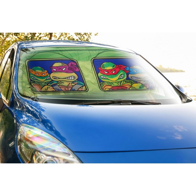 Surreal Entertainment Teenage Mutant Ninja Turtles Sunshade For Car Windshield 64 X 32 Inches