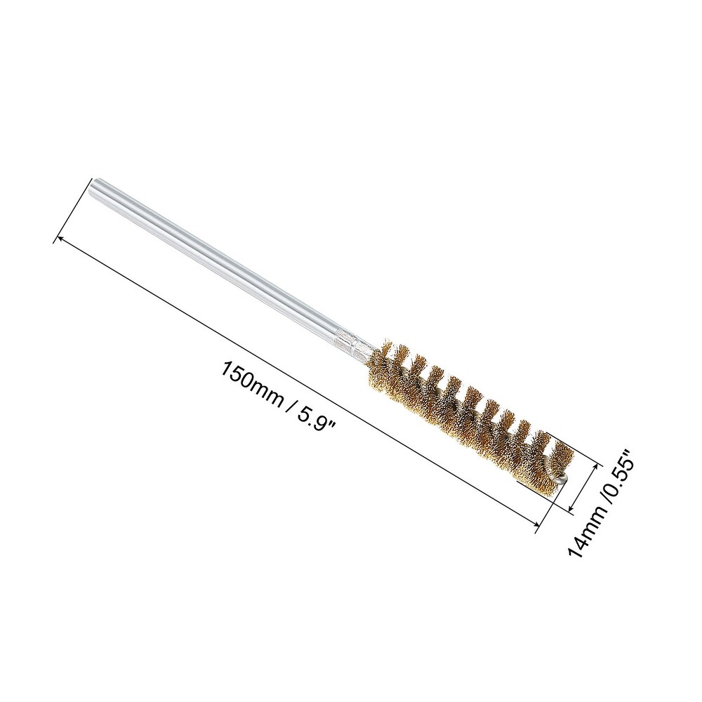 14mm OD Copper Cleaning Brush  2pcs Tube Cleaning Brush Piping Copper Wire   Silver  Gold