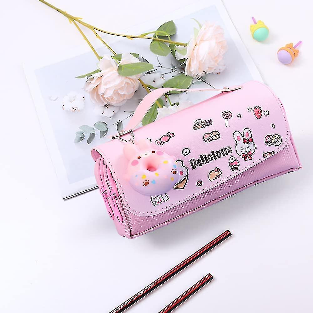 Cartoon Kawaii Pencil Case For Girls Boys， Large Capacity Kawaii Stationery Pen Bags Box， Pencil Cases Pen Box Pen Pouch