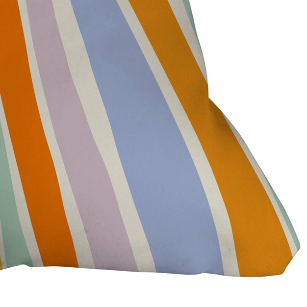 Lane And Lucia Mod Rainbow Square Throw Pillow Orange Deny Designs