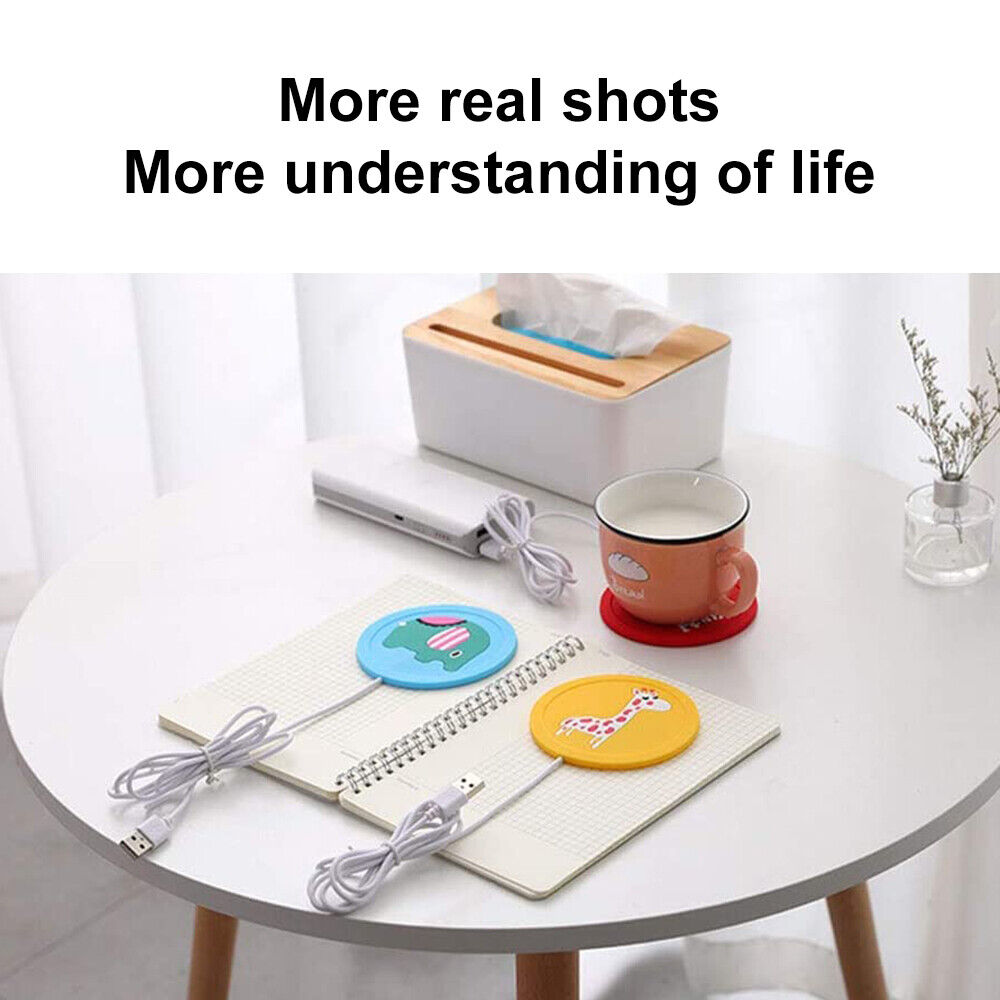 Portable USB Coffee，Tea，Milk Cup Mug Warmer Heating Pad Plate for Office Home UK