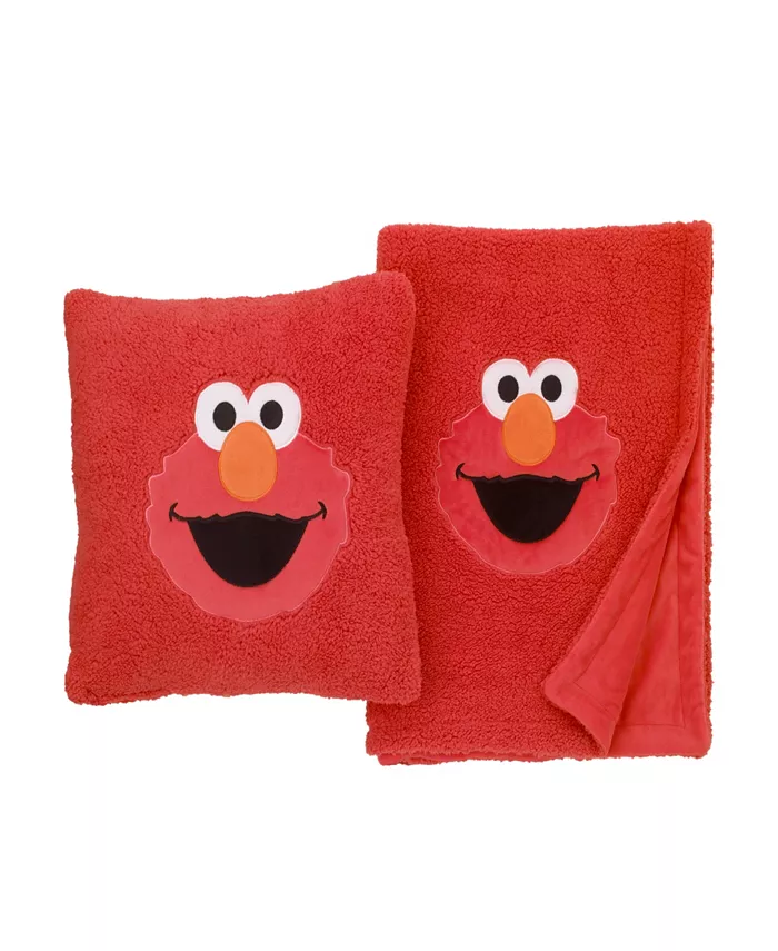 Macys Sesame Street Elmo Super Soft Decorative Pillow