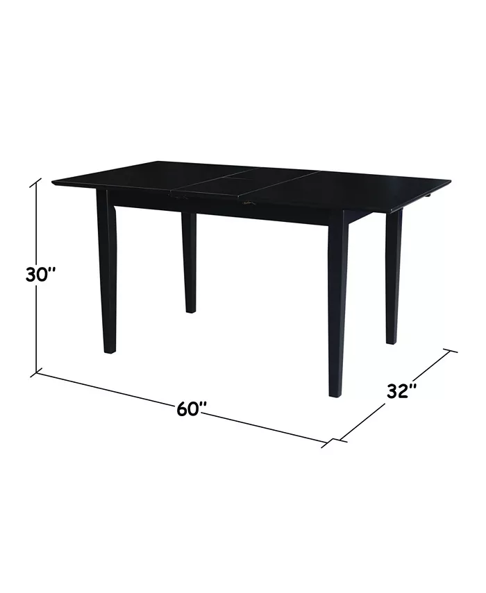 International Concepts Table with Butterfly Extension