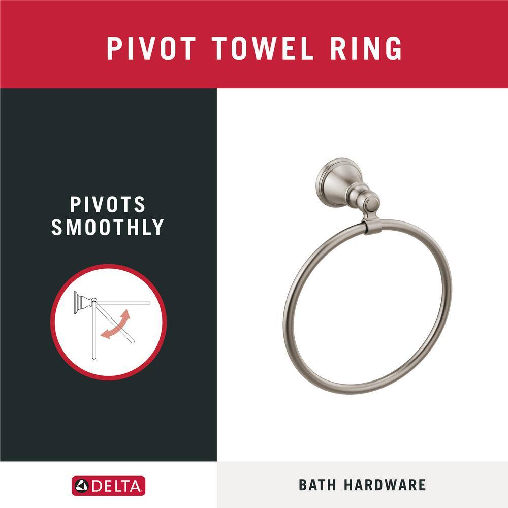 Delta Woodhurst Towel Ring in Brilliance Stainless 73246-SS