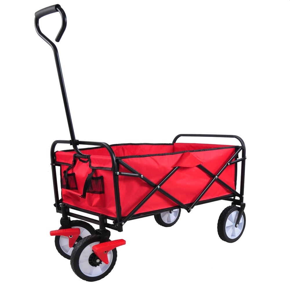 Outdoor Utility Folding Wagon Shopping Beach Cart