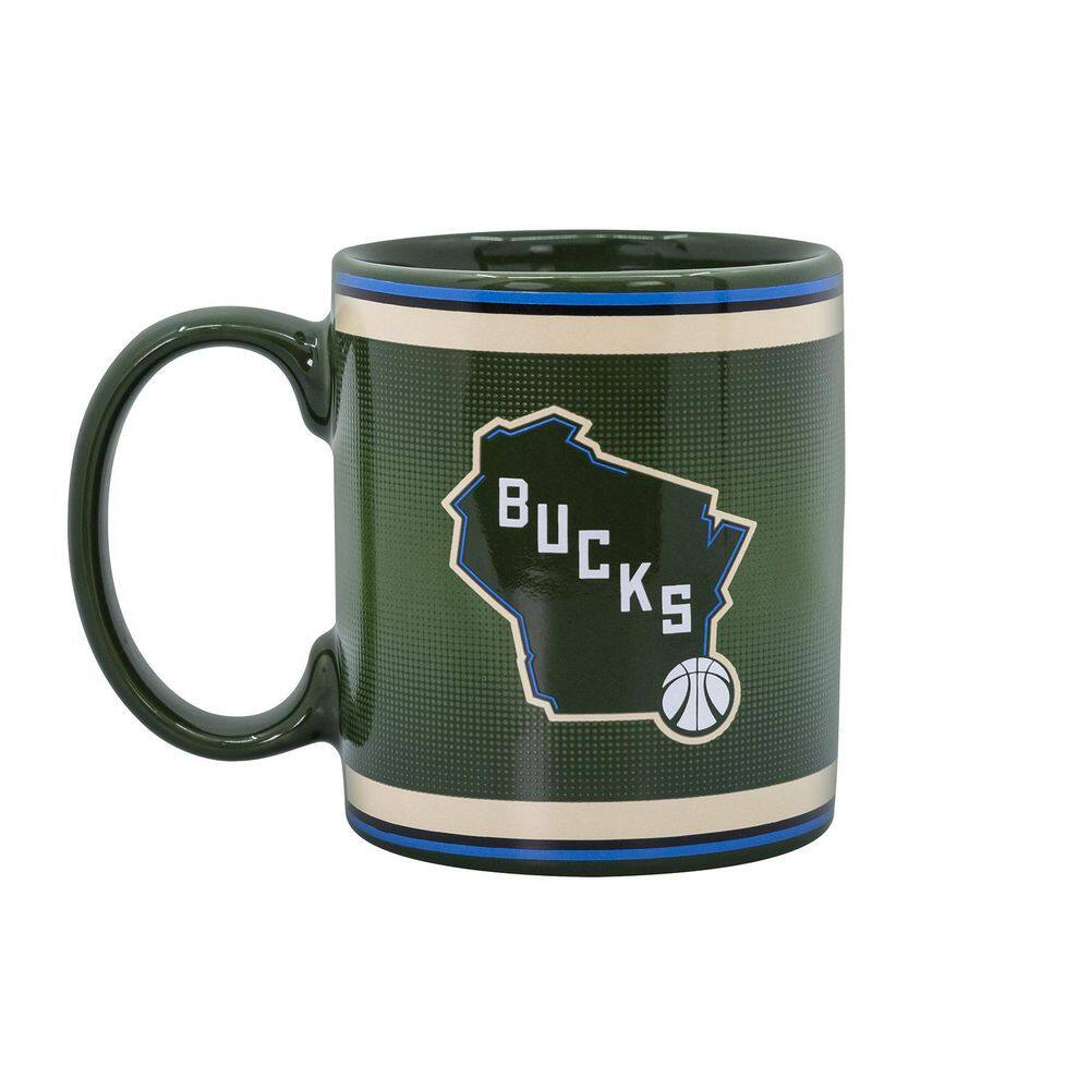 Uncanny Brands NBA MW Bucks Single-Cup Green Coffee Mug with Warmer for Your Drip Coffee Maker MW1-NBA-BUK-LG1