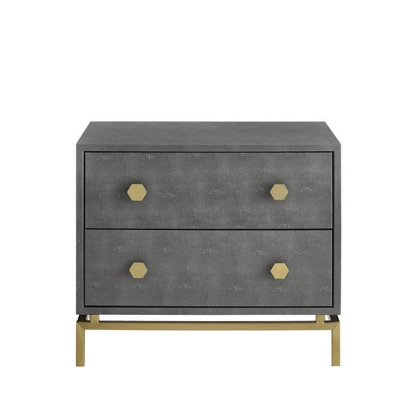 Jalynn 2 Drawers Side Table