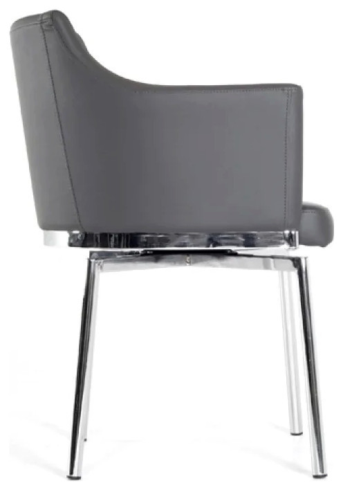 Ines Modern Gray Dining Chair  Set of 2   Contemporary   Dining Chairs   by Virgil Stanis Design  Houzz