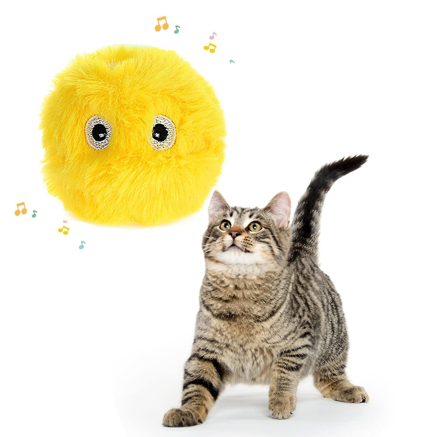 Bird Sd Cat Toy Ball With Catnip， Interactive Cat Toy With Singing ， For Biting， ， Chewing