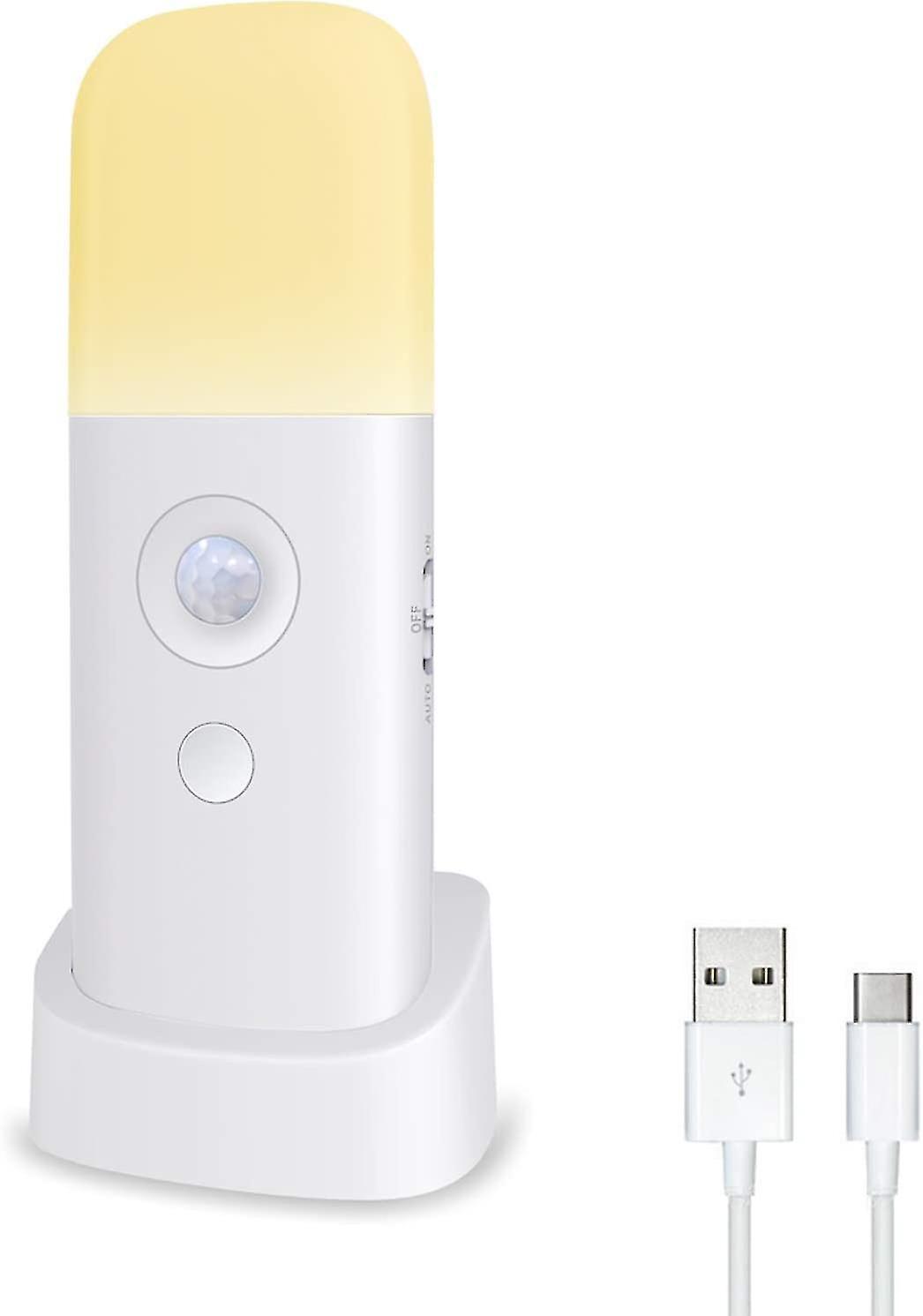 Kids Night Light， Motion Sensor Lamp， Adjustable Brightness， Portable， Rechargeable， For Bedroom