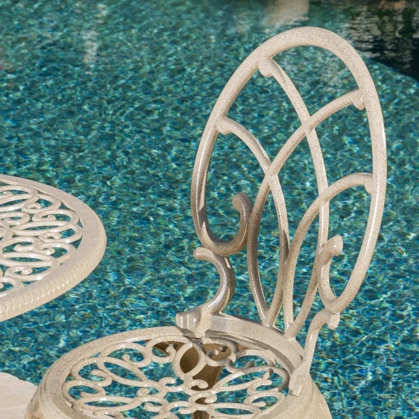 Charleston Aluminum Copper Bistro Set by Christopher Knight Home