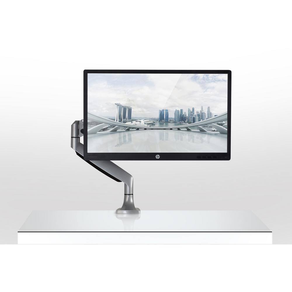 mount-it! Single Monitor Mount with Gas Spring Arm for 13 in. to 32 in. Screens Silver MI-1771S