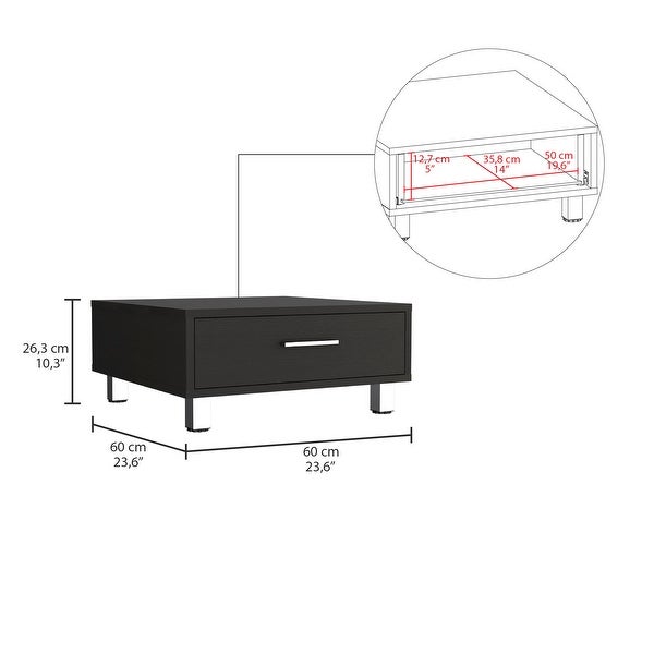 Being Coffee Table with Drawer and 4 Legs