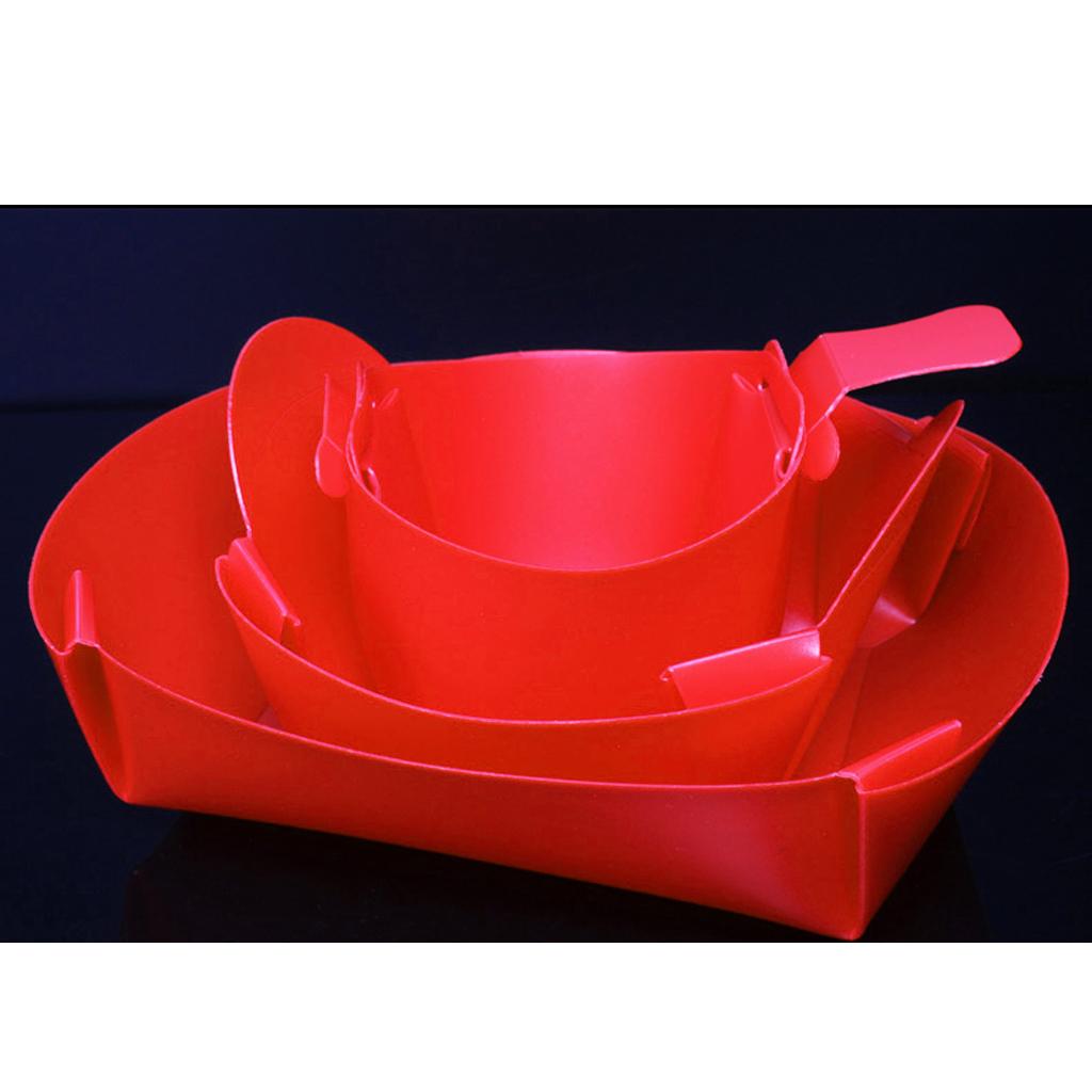 1050ml / 650ml / 350ml Collapsible Portable Camping Tableware Folding Plate Bowl Cup Dinner Set Reusable Friendly