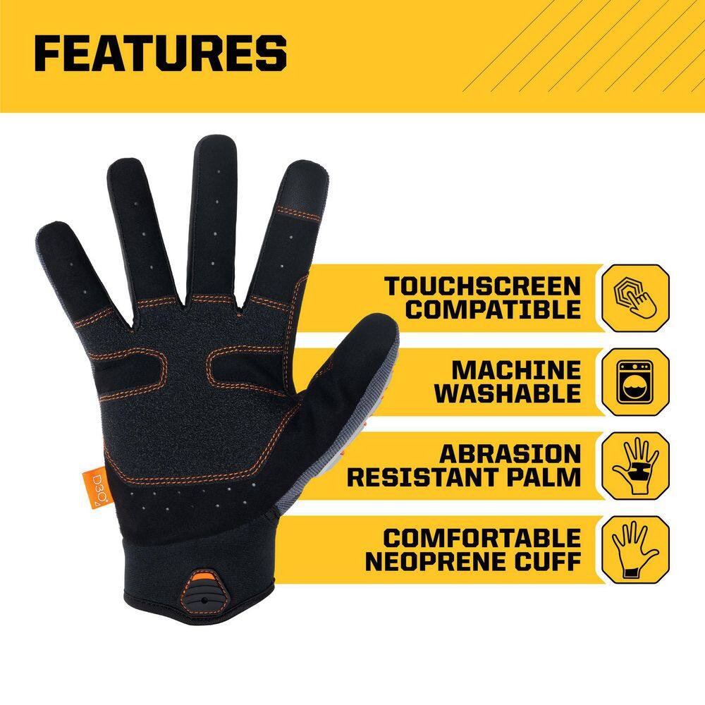 FIRM GRIP X-Large Max Impact Work Gloves 63853-06