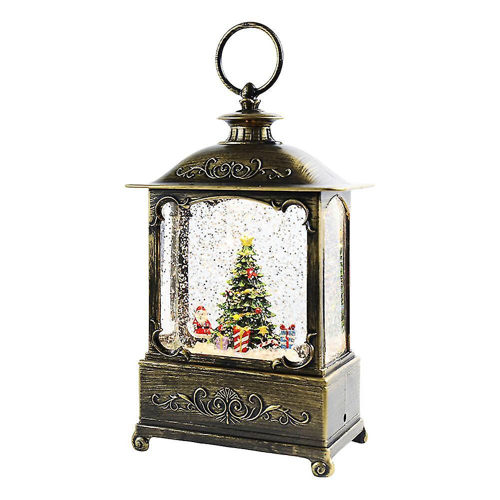 Vintage Xmas Light Crystal With Music Box