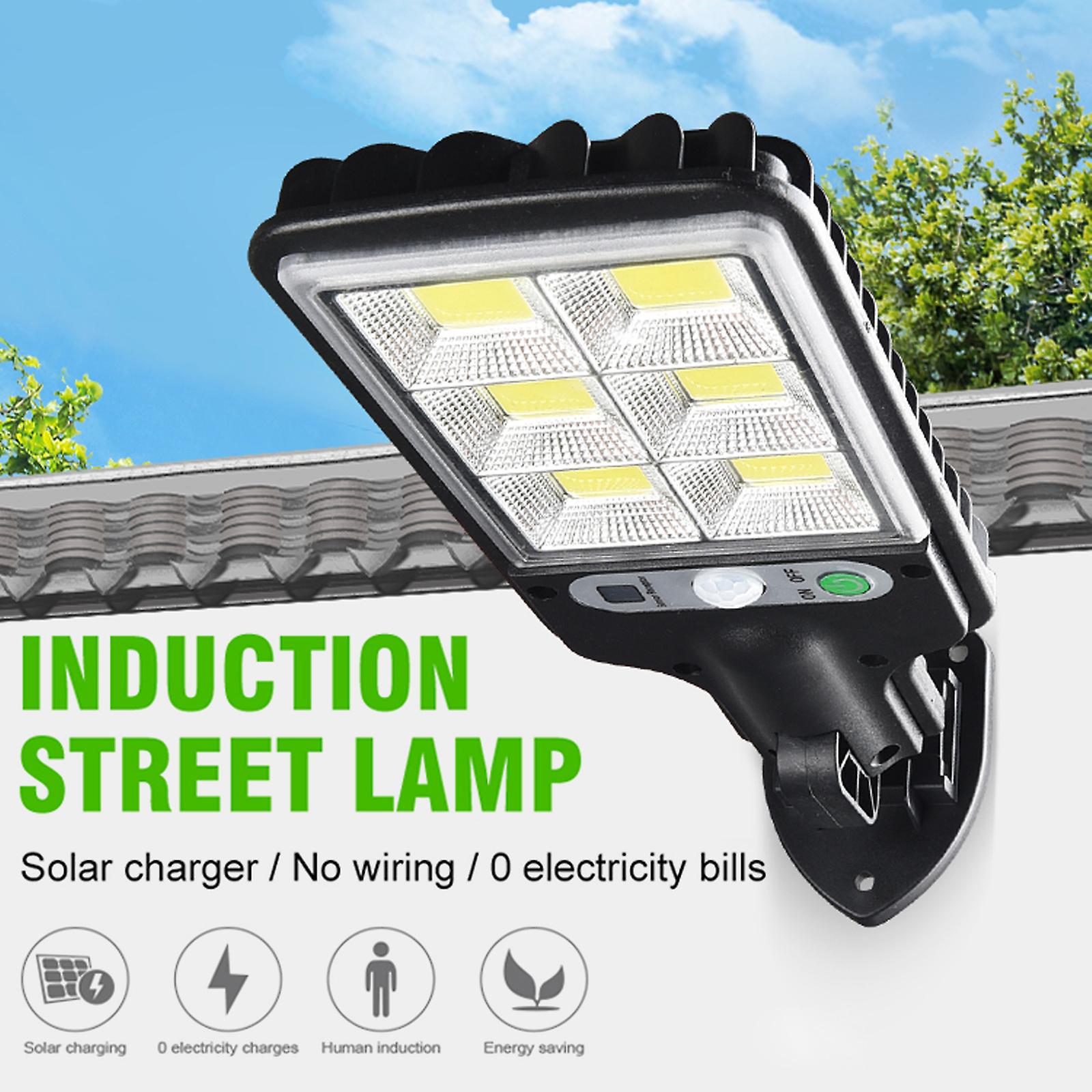 72cob Solar Powered Wall Light Pir Motion Sensor Lights Outdoor Waterproof Solar Street Light Garden Lamp 3 Light Modes With Remote Control For Garden