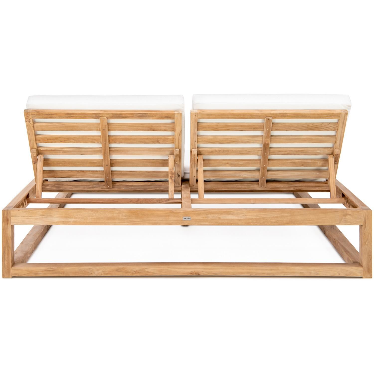 Signature Sandview Teak Patio Double Chaise Lounge