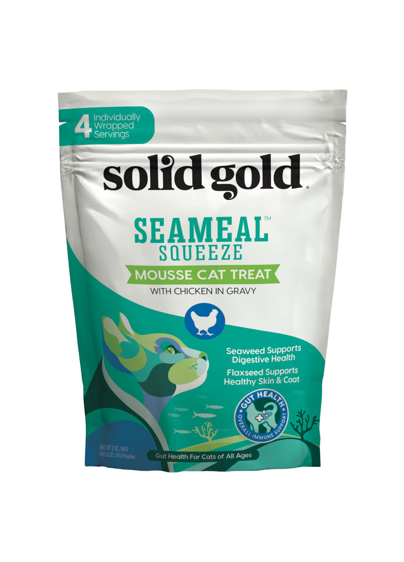 Solid Gold Seameal Squeeze Mousse Chicken In Gravy Cat Treat