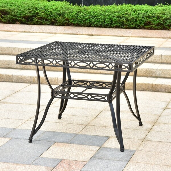 Segovia 39inch Iron Patio Dining Table