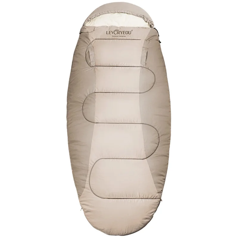 2023 Top Seller winter sleeping bag newest design imitation down sleeping bag cosy  mummy sleeping bag